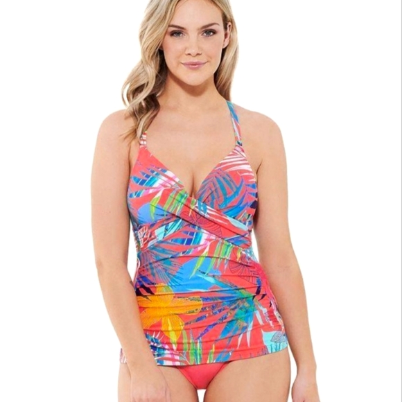 Apt. 9 Other - Women's Print Twisted Push-up Tankini